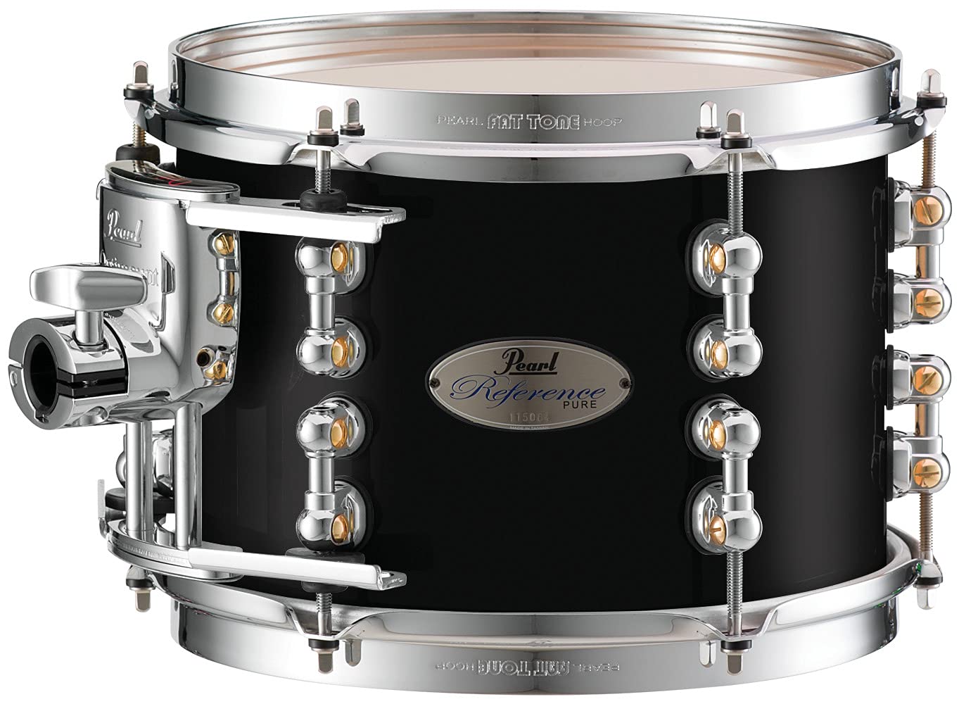 Pearl Reference Pure 12x9 Inch Tom Drum - Piano Black Finish | Professional Studio & Live Performance Drum Kit Component