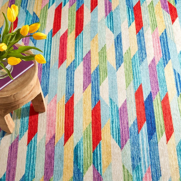 Hotline Multi Machine Washable Rug - Durable & Easy Clean Non-Slip Area Rug for Living Room, Bedroom, Kitchen - Perfect for High Traffic Homes & Pet Owners