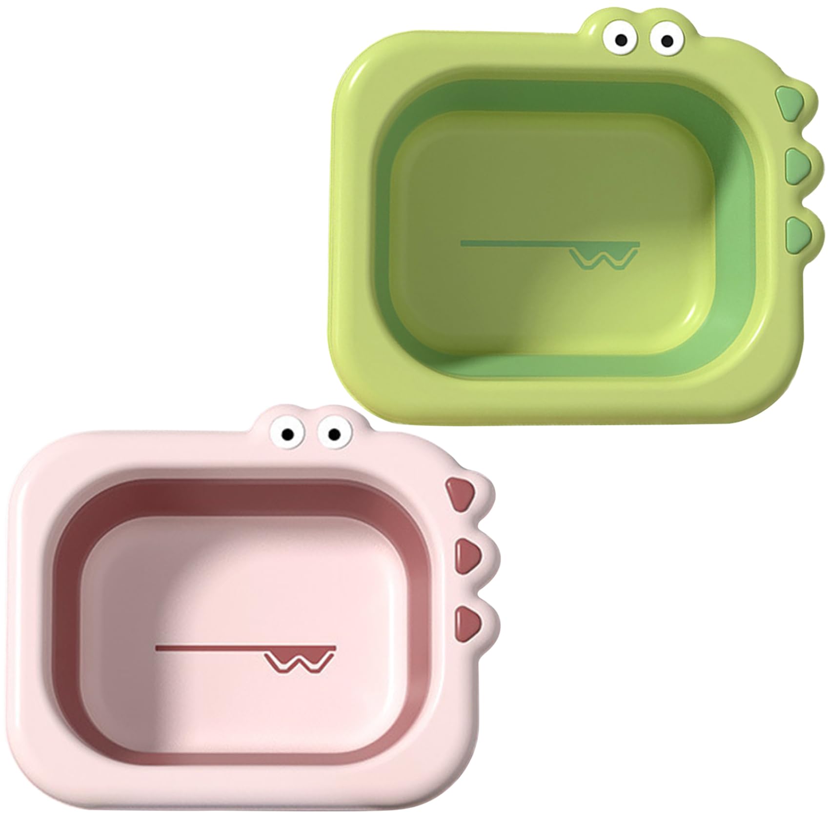 1PC Collapsible Baby Wash Basin - Portable Foldable Bathtub for Toddlers, Cute Cartoon Design Travel Bottle Cleaning Tub - Ideal for Home, Travel & Outdoor Use