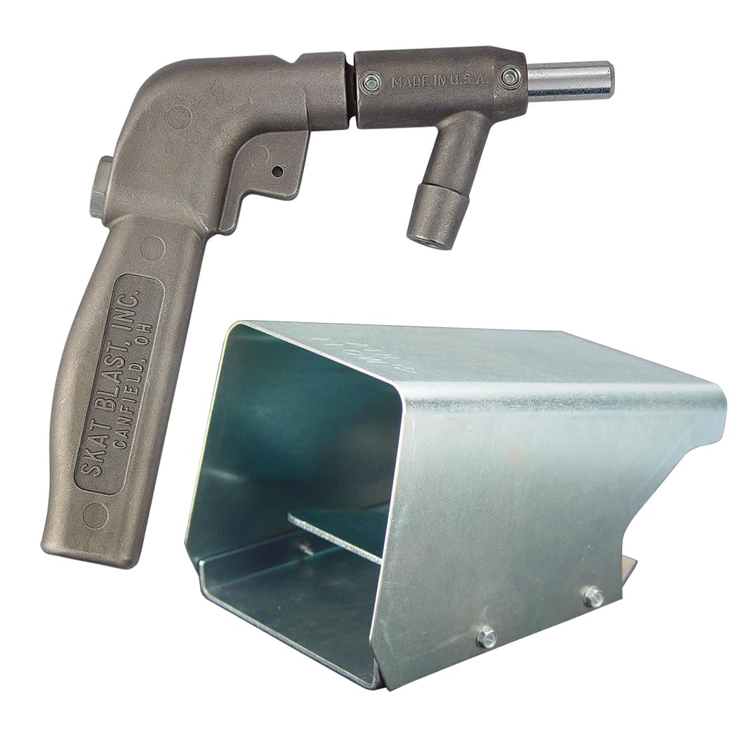 Skat Blast Foot Pedal Gun & Kit for Abrasive Sandblasting Cabinets - Perfect for Metal Cleaning, Rust Removal, and Surface Preparation in DIY & Professional Workshops