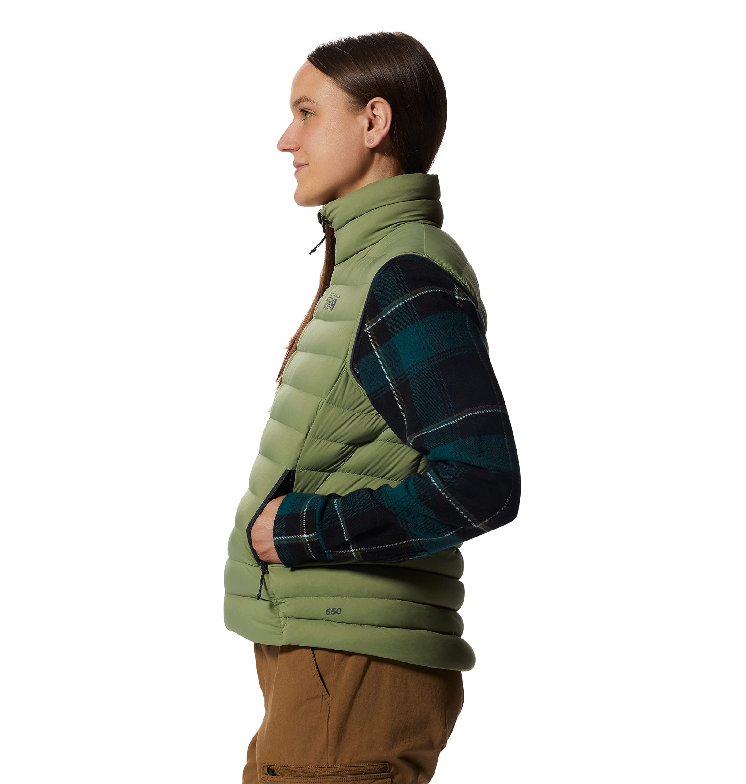 Mountain Hardwear Women's Deloro Down Vest - Lightweight Warm Puffer Jacket for Hiking, Camping & Outdoor Activities | Water-Resistant Insulated Winter Coat