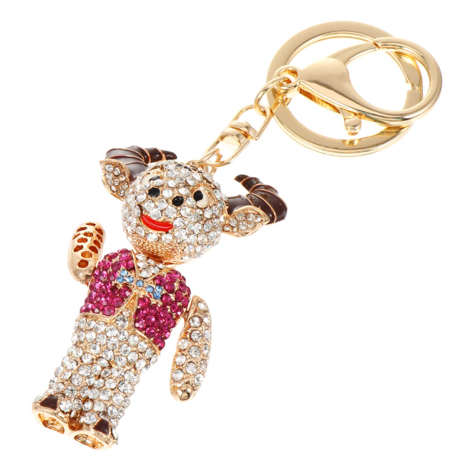 PRETYZOOM 1pc Metal Keychain with Pendant - Stylish Key Ring Holder for Bags, Keys & Accessories | Perfect for Everyday Use, Gifts & Travel Essentials