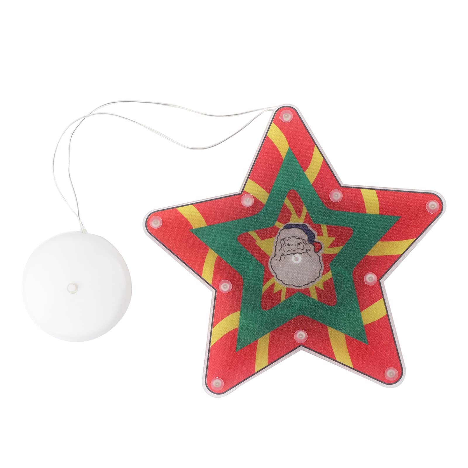 Shanrya LED Christmas Hanging Light with Suction Cup - Extendable Outdoor/Indoor Window Decoration for Holiday, Party & Home Decor