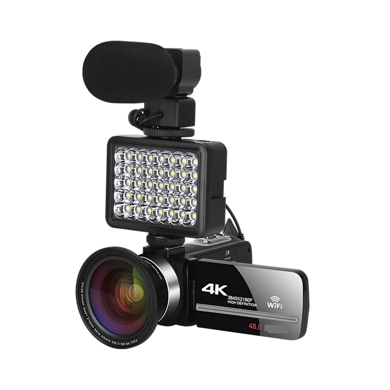 BODORME 4K Camcorder - 2 Pack for Streaming & Vlogging with Stabilizer