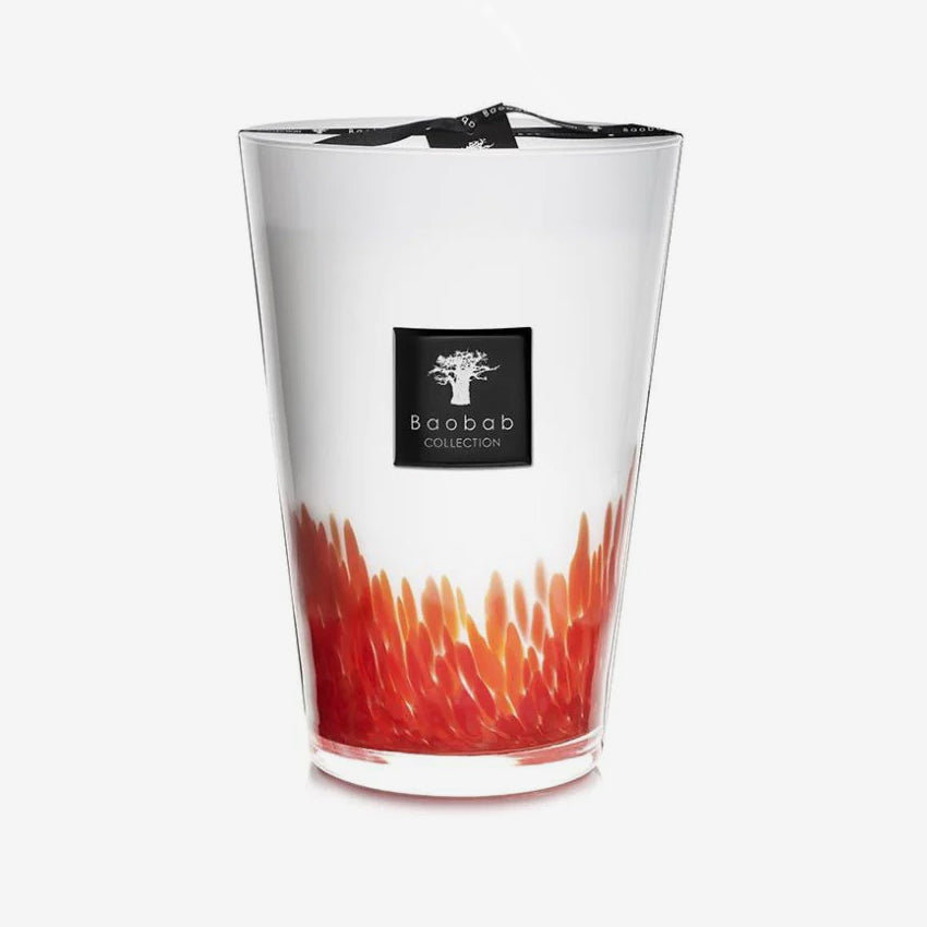 Baobab Collection Feathers Maasai Scented Candle - Handmade Luxury Soy Wax Candle with Exotic Fragrance for Home Decor, Relaxation & Gift Giving