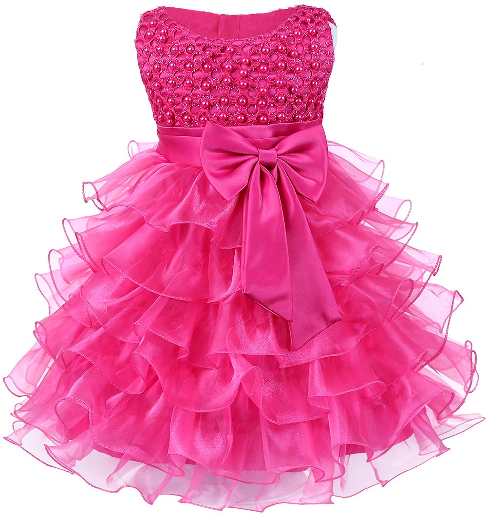 Jup'Elle Baby Girl Dresses - Elegant Ruffle Lace Pageant Party & Wedding Flower Girl Dress for Special Occasions | Perfect for Christenings, Birthday Parties & Formal Events