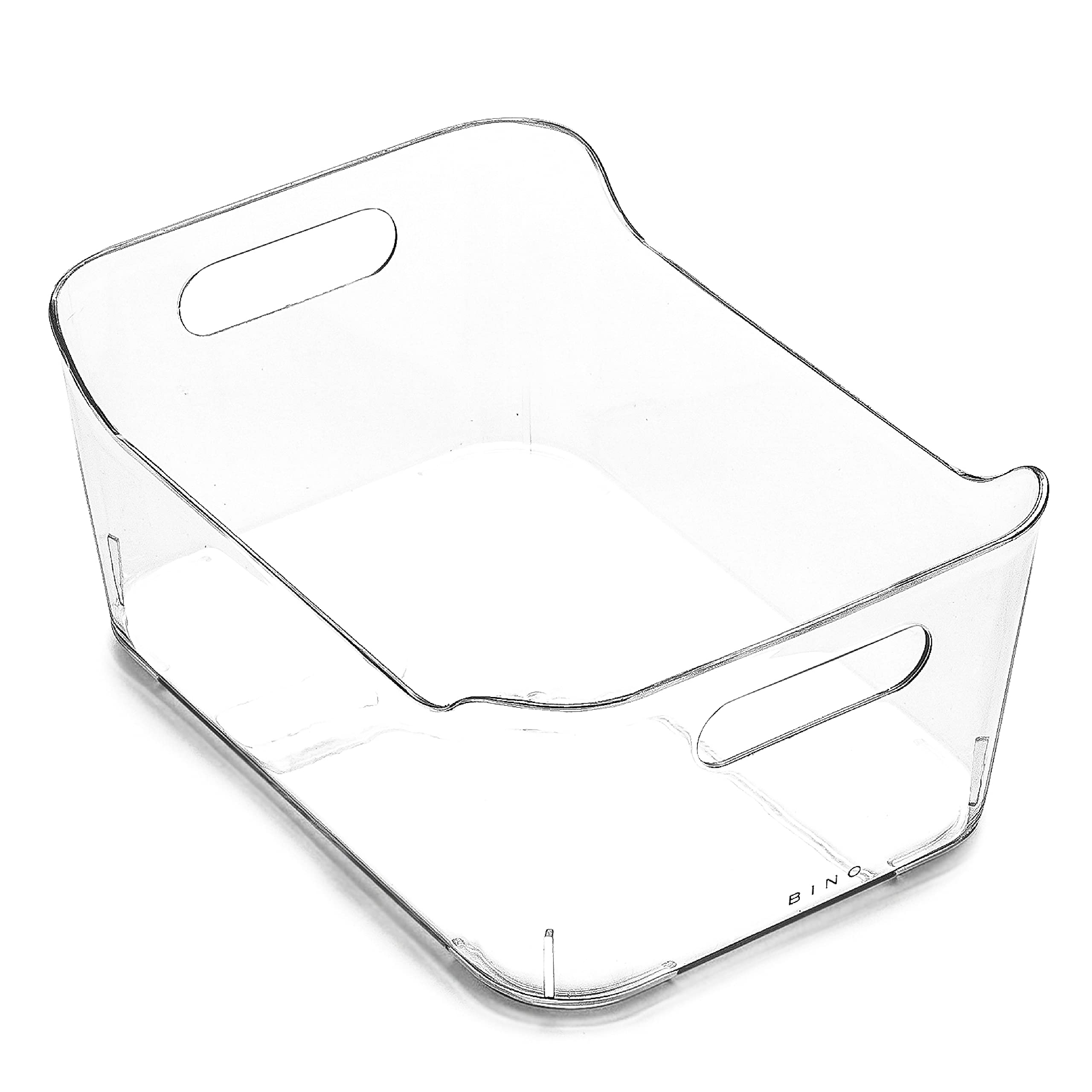 BINO Plastic Storage Bins for Home & Kitchen Organization - Small Multi-Use Organizer Bins with Built-in Handles, BPA-Free - Perfect for Pantry, Fridge, Freezer & Closet Storage | The SOHO Collection