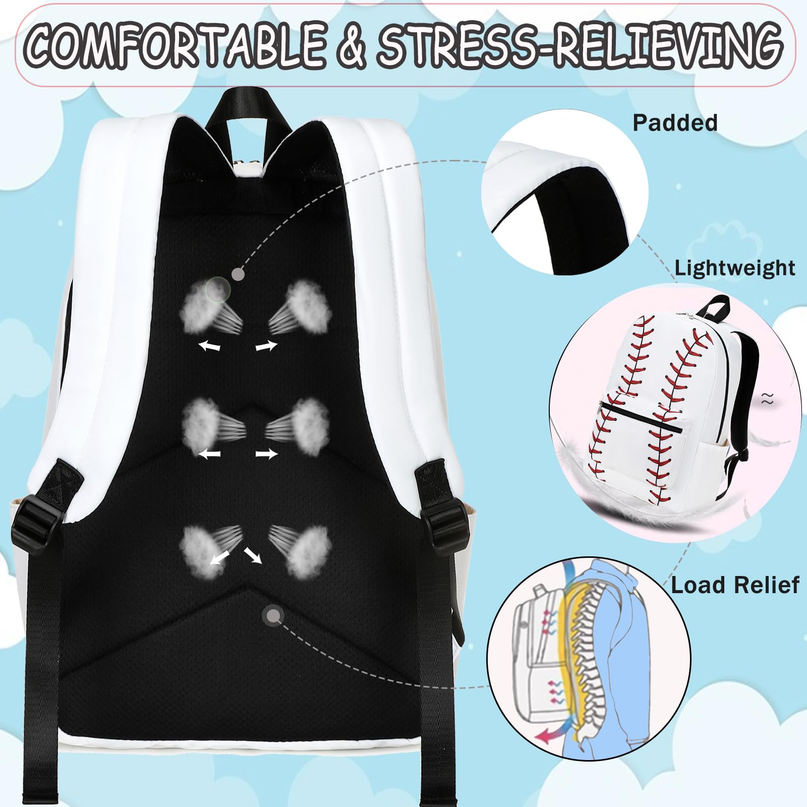 **Stylish School Backpack for Girls & Boys - Durable Bookbag with Lunch Box Set for Teens & Kids - Perfect for Elementary & Middle School - Great for Daily Use, Travel & Outdoor Activities**