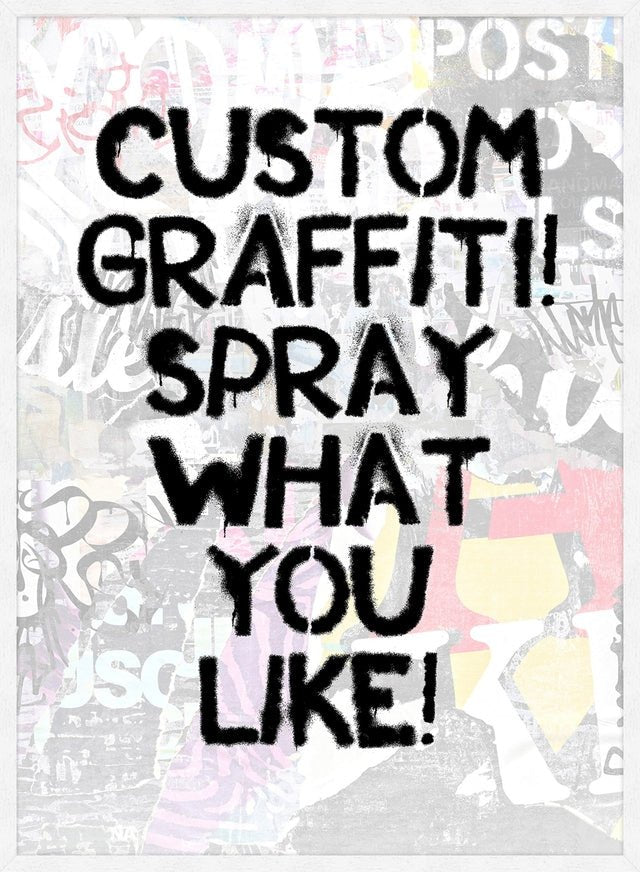 Custom Graffiti Stencil Print - Reusable DIY Street Art Templates for Walls, Canvas & Clothing - Perfect for Urban Decor, DIY Projects & Streetwear Design