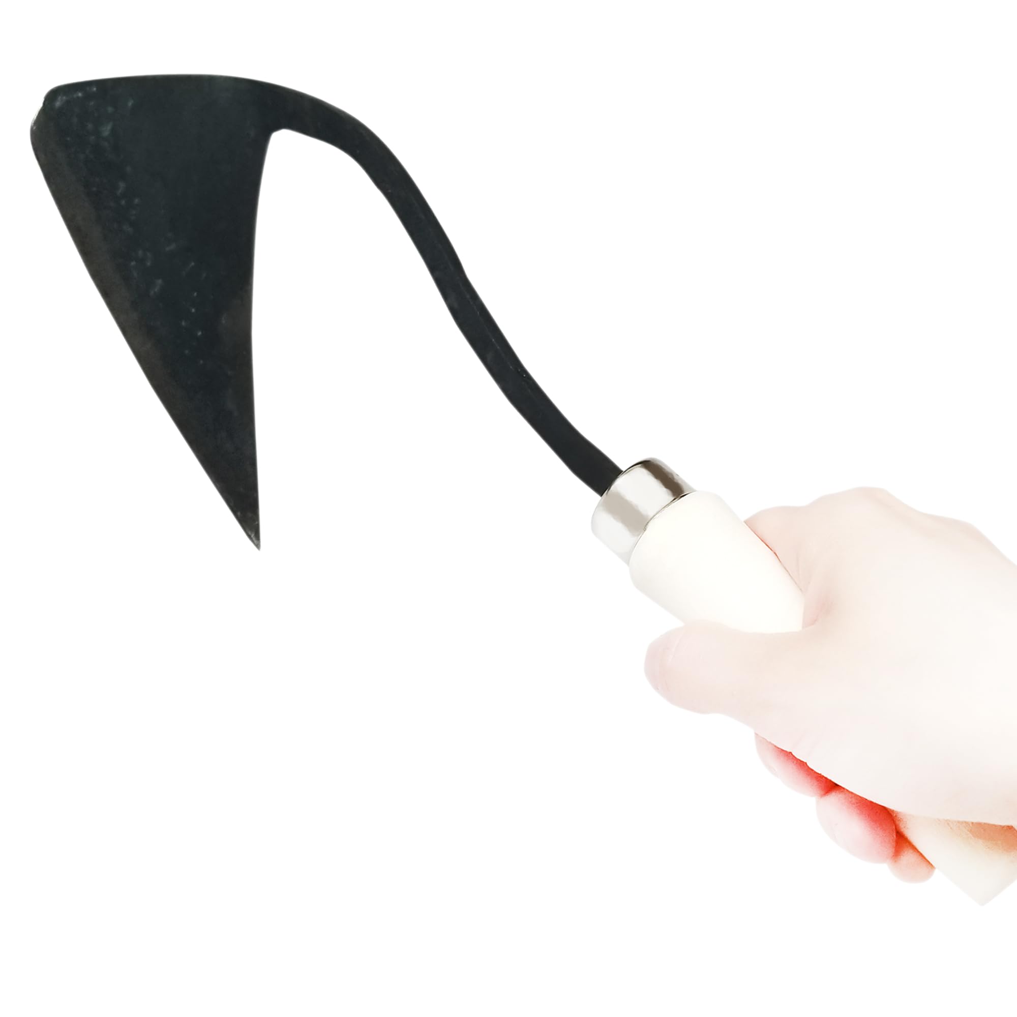 Handmade Korean Ho Mi Hoe - Forged Steel Weeding Tool for Small Gardens & Shade Beds