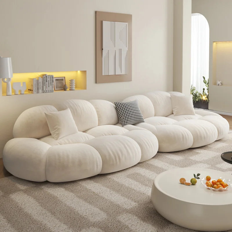 Modular Loveseat for Living Room - Contemporary Velvet Sofa Set with Chaise Lounge | Perfect for Small Spaces, Apartments & Cozy Home Decor