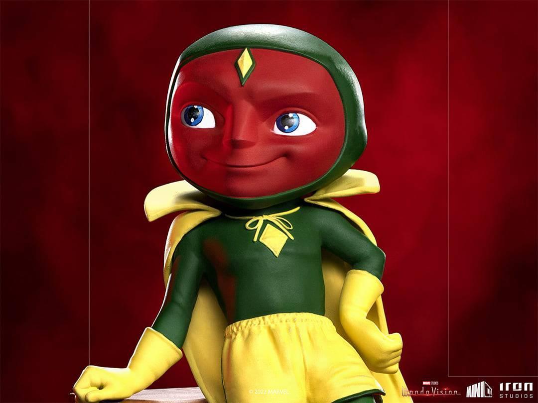 Iron Studios WandaVision Vision Halloween Version MiniCo Figure - Collectible Marvel Action Figure for Display & Gifts
