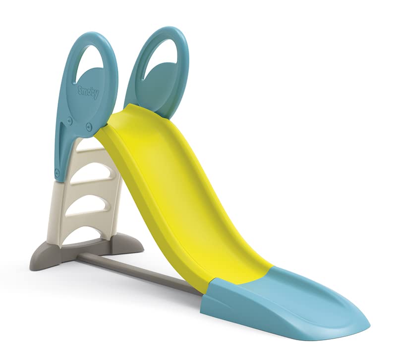 Smoby Super Megagliss 2-in-1 Convertible Slide - 5.6ft or 11.8ft Ramp Length with Triple Wave Design, UV Protection & Non-Slip Steps - Outdoor Water Slide for Kids Ages 2+ (7600820200) - Perfect for Backyard Play, Summer Fun, and Family Gatherings