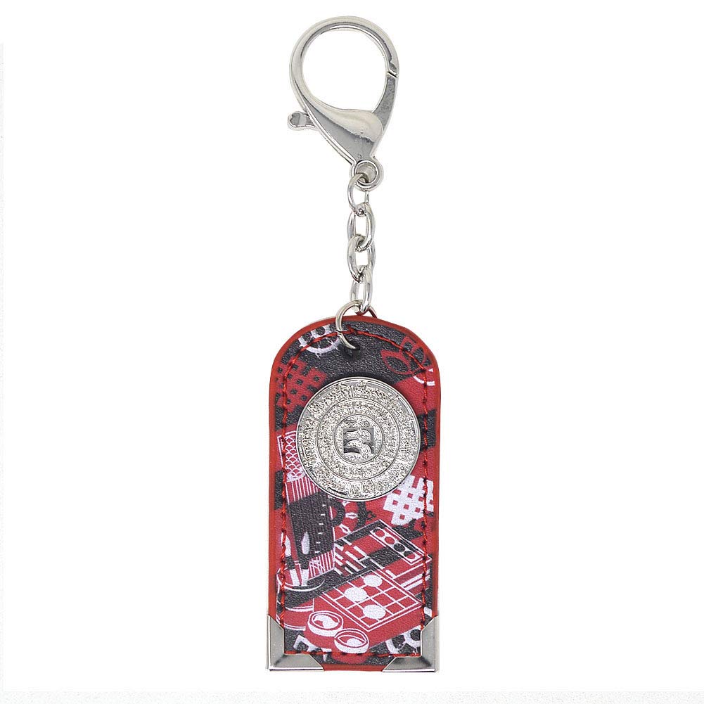 Feng Shui Scholastic Amulet Keychain (Red) - Lucky Charm for Students & Professionals - Perfect for Backpacks, Keyrings & Gifts