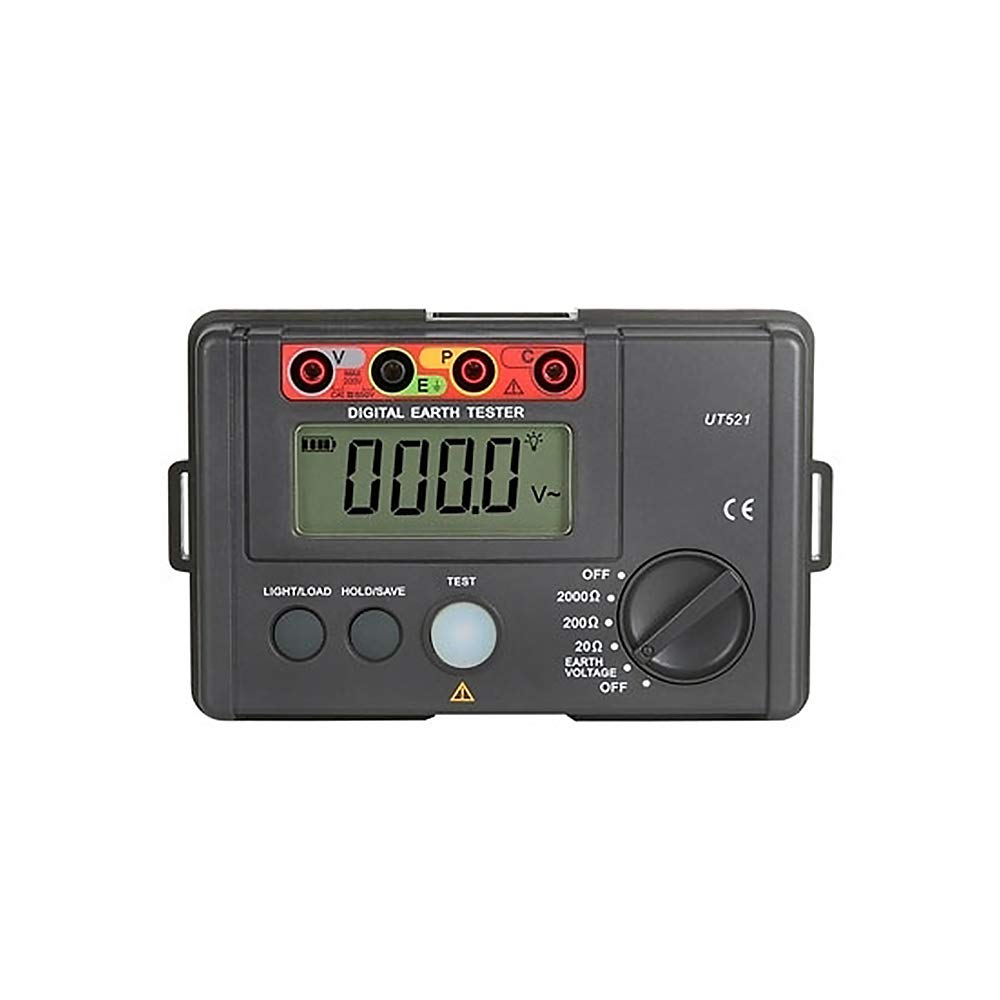 ATO Digital Ground Resistance Tester 0-2000Ω/4000Ω - Portable Earth Resistance Meter for Electrical Safety Testing | Perfect for Industrial, Home & Outdoor Electrical Maintenance