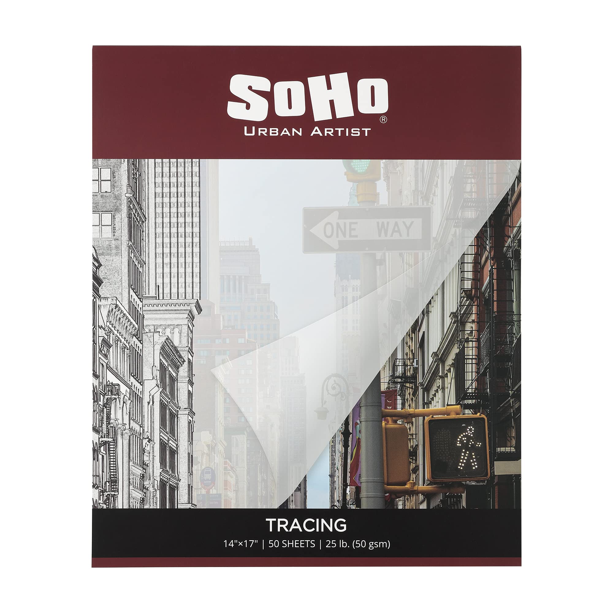 SoHo Urban Artist Vellum Tracing Paper Pads - 14x17