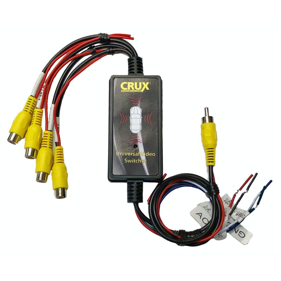 Crux CSS 41 4-Input Automatic Video Switcher with Turn Signal Triggers & RF Remote Control - Perfect for Live Events, Security Systems, and Multi-Camera Productions