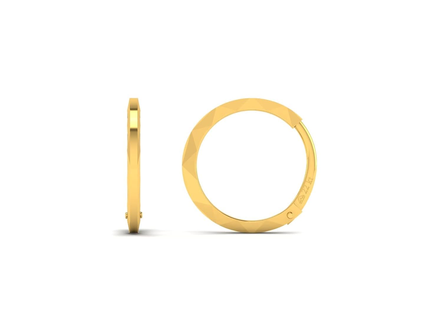 LORDS JEWELS 22Kt Yellow Gold Bali Earrings for Women & Girls - BIS Hallmarked Grandmother's Love Gift - Perfect for Weddings, Anniversaries & Special Occasions