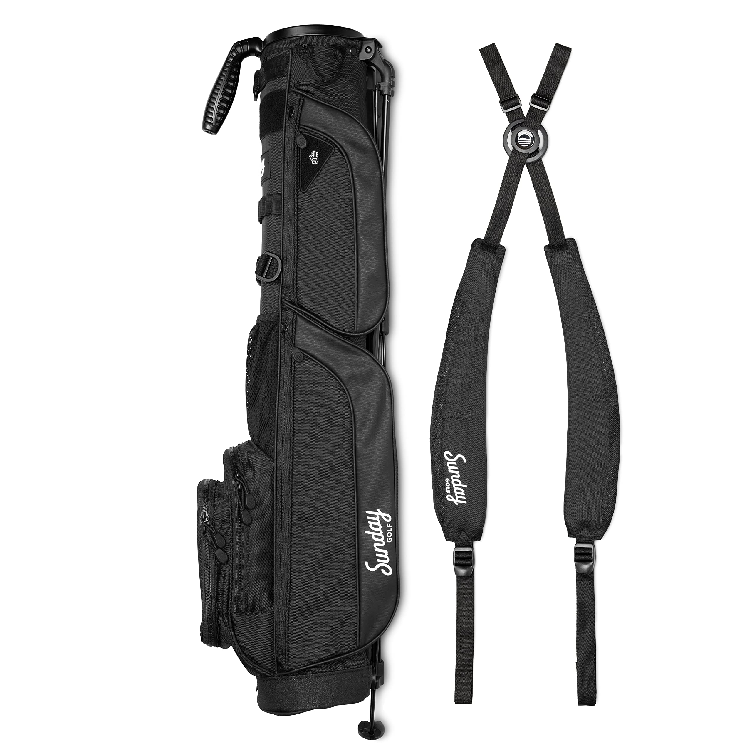 Sunday Golf Loma XL Bag - Ultra Lightweight 3.4lbs Golf Stand Bag with Adjustable Strap - Perfect for Driving Range, Par 3 & Executive Courses - Easy Carry Pitch n Putt Golf Bag for Men & Women - Ideal for Casual Play, Practice Sessions & Travel