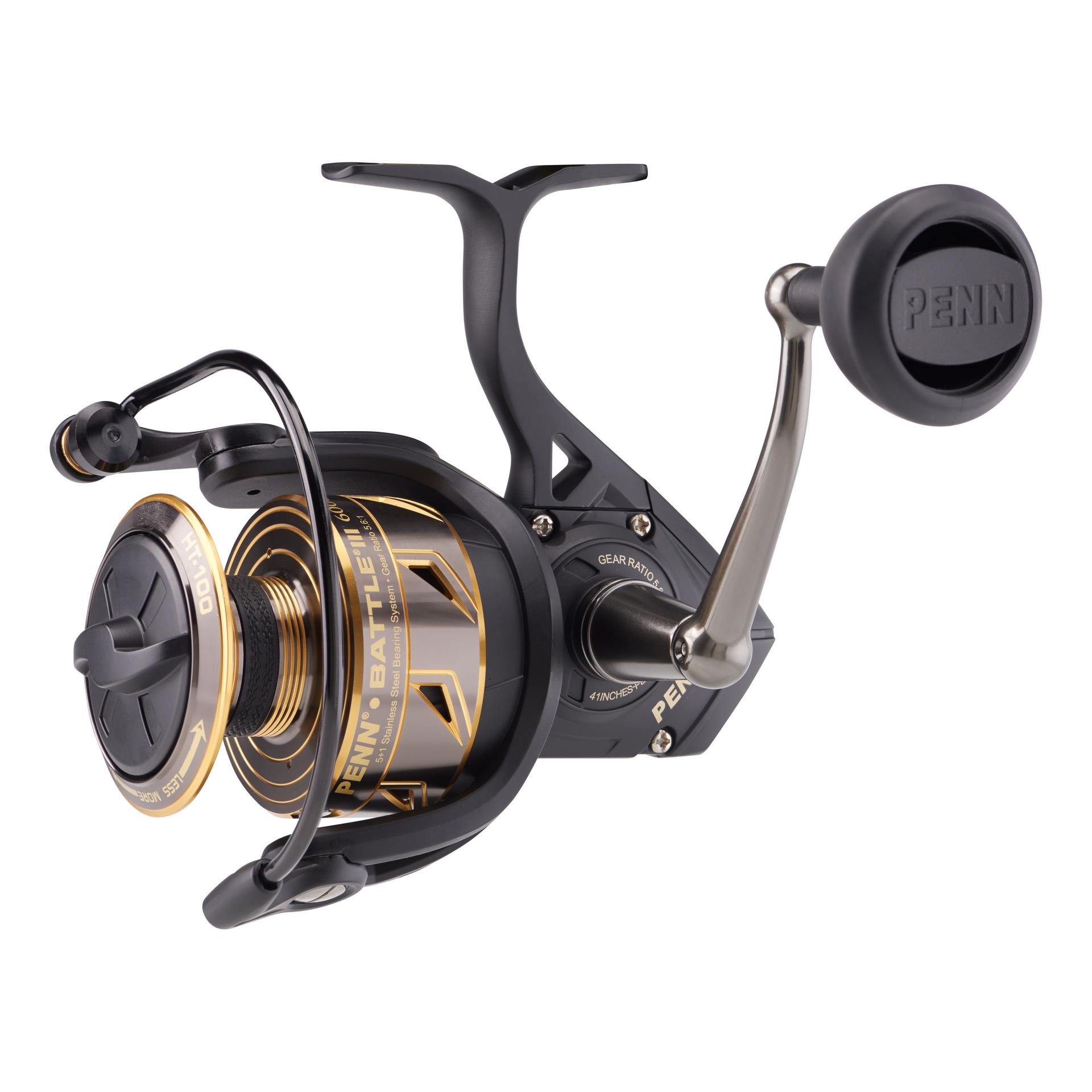 Battle® III Spinning Reel - High Performance Fishing Reel for Saltwater & Freshwater | Smooth Drag System, Lightweight Design | Perfect for Bass, Trout & Offshore Fishing