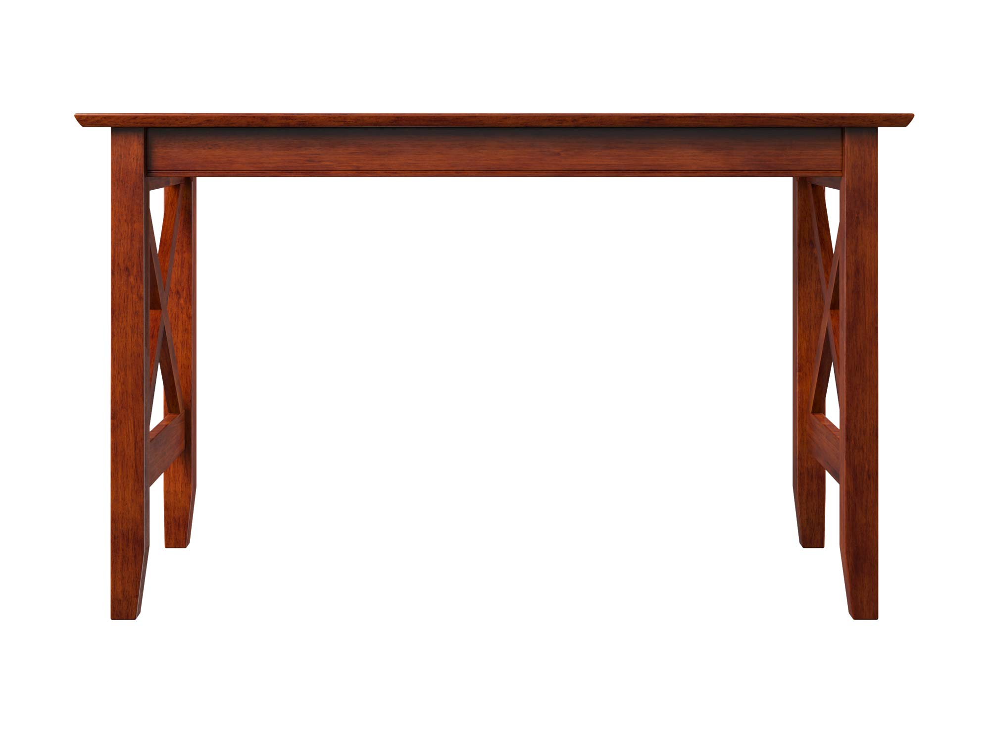 Solid Wood Multi-Purpose Desk - Sturdy Writing Desk, Craft Table & Computer Workstation for Home Office, Study & Craft Room (Brown)