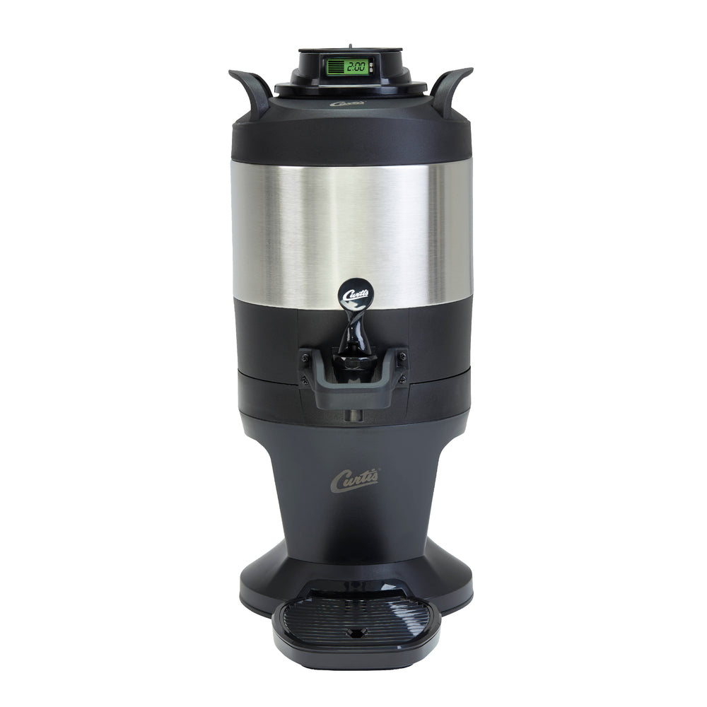 Curtis Thermal FreshTrac 1 Gallon Hot/Cold Beverage Dispenser with Lockable Base & Wide Mouth Lid - Ideal for Coffee, Tea, and Party Drinks at Offices, Cafes, and Events
