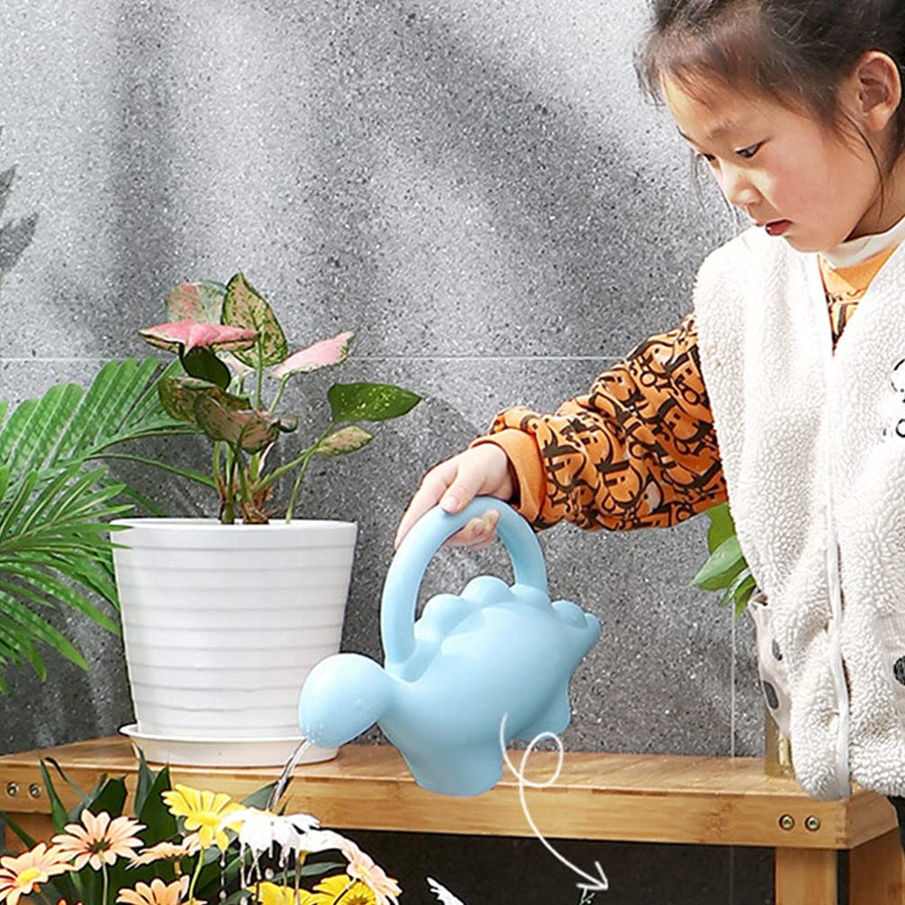 Hemoton 2-Pack Watering Can Set - 1L Garden Watering Kettle with Long Spout, Perfect for Indoor Plants, Succulents, Flowers & Outdoor Gardening - Durable Plastic Watering Pot for Home, Greenhouse & Balcony Use