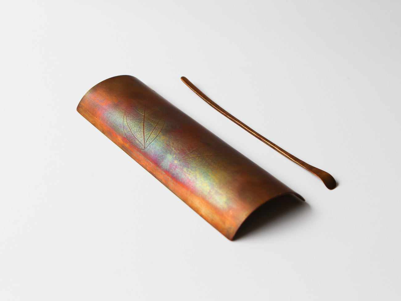 Premium Copper Tea Infuser & Strainer Set - Handcrafted Leaf Design for Loose Leaf Tea - Perfect for Home, Office, and Tea Ceremony Use