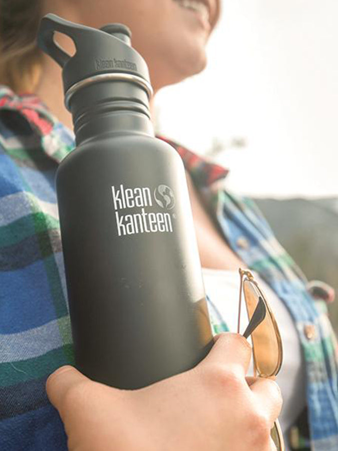 Klean Kanteen Sport Cap 20oz Stainless Steel Water Bottle - Leak Proof & Durable for Hiking, Gym & Outdoor Activities