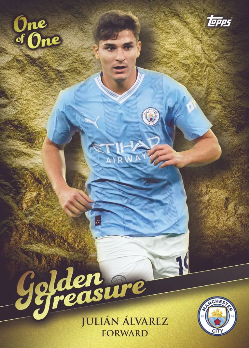 Official Topps Manchester City 23/24 Fan Set - Collectible Soccer Trading Cards for Premier League Fans - Perfect for Gifts, Display & Memorabilia Collections