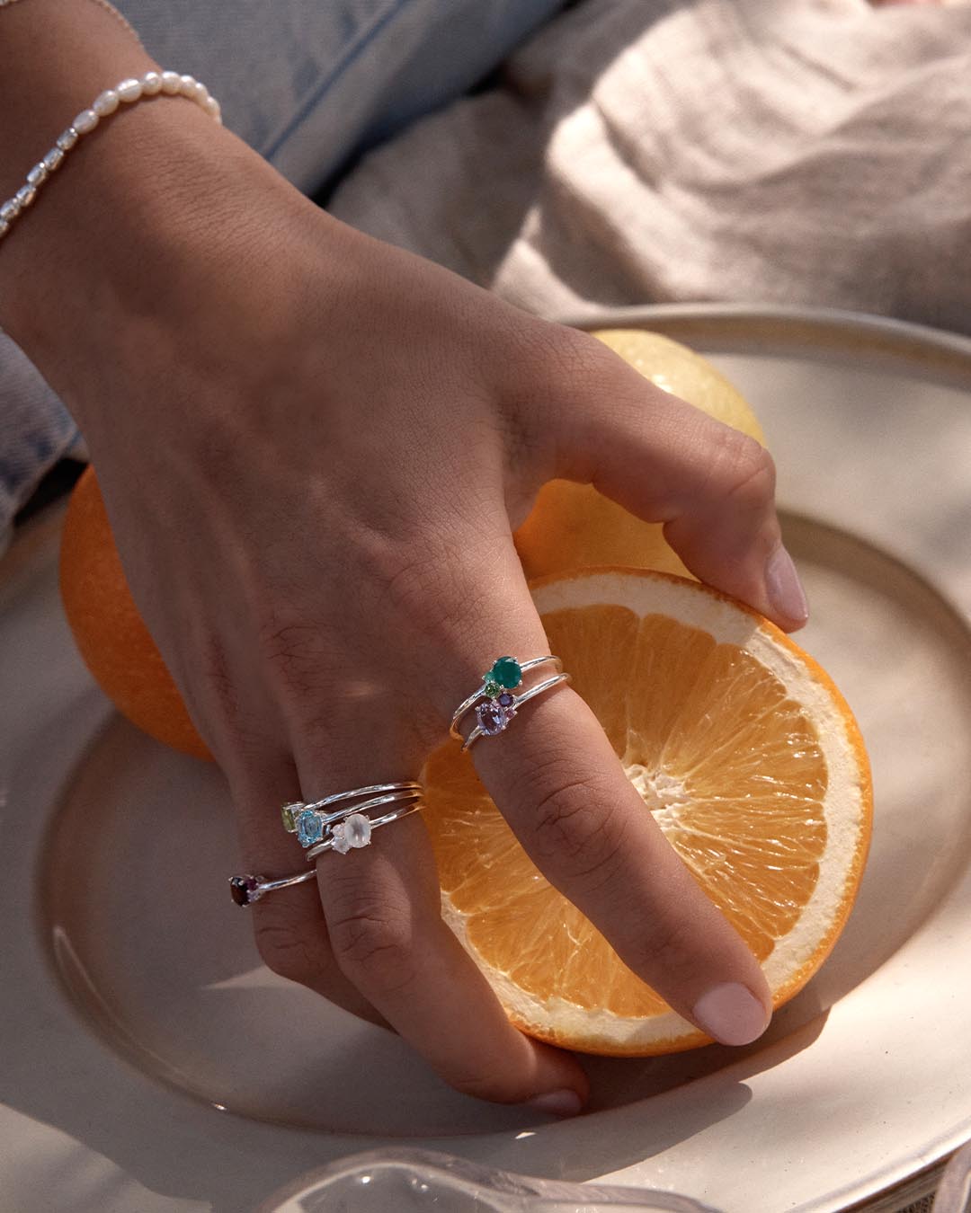 March Birthstone Ring - Sterling Silver Aquamarine Jewelry for Women | Perfect Gift for Birthday, Anniversary & Mother's Day