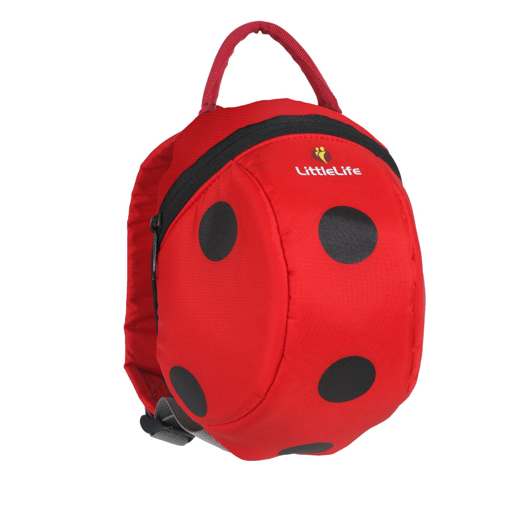 LittleLife Ladybird Toddler Backpack with Safety Rein - Cute Kids Travel Backpack for Daycare, Preschool & Outdoor Adventures
