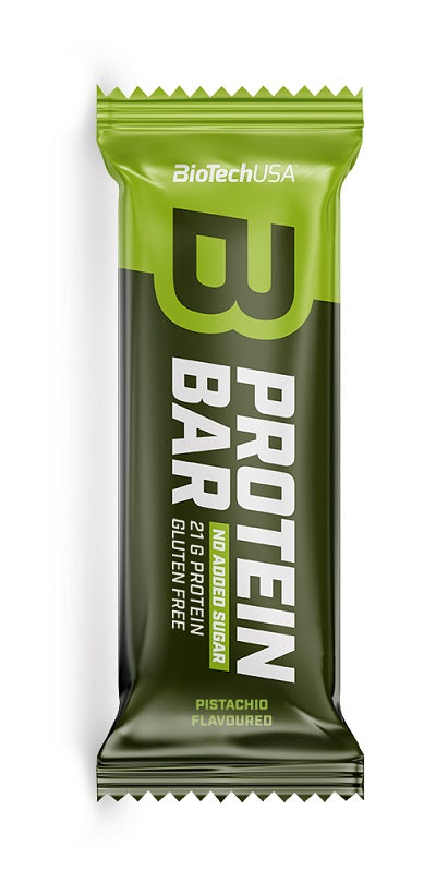 BioTechUSA High Protein Bar, Pistachio Flavor - 16 Pack (70g Each) | Low Carb, Gluten-Free Snack for Muscle Recovery, Weight Loss & On-the-Go Energy