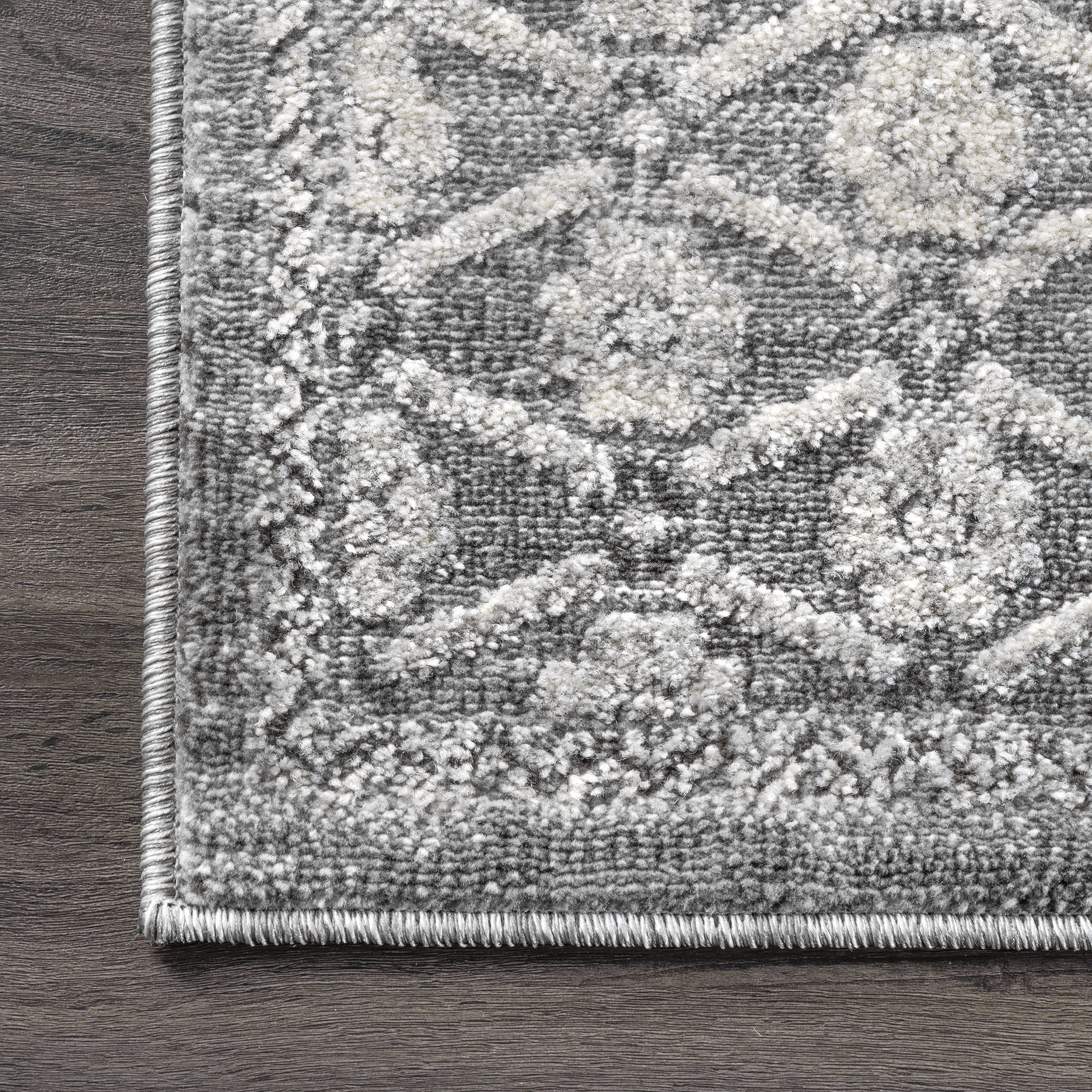 Grecian Frieze Area Rug - Soft Grey Greek Key Pattern Runner Rug for Living Room, Bedroom & Hallway Decor