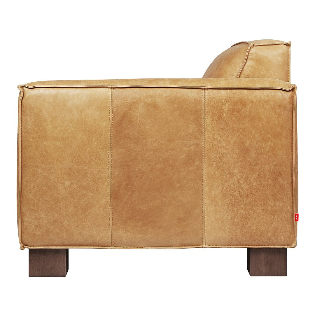 Gus Modern Cabot Chair - Mid-Century Modern Lounge Chair with Wooden Legs, Upholstered in Premium Fabric - Perfect for Living Room, Office, or Reading Nook