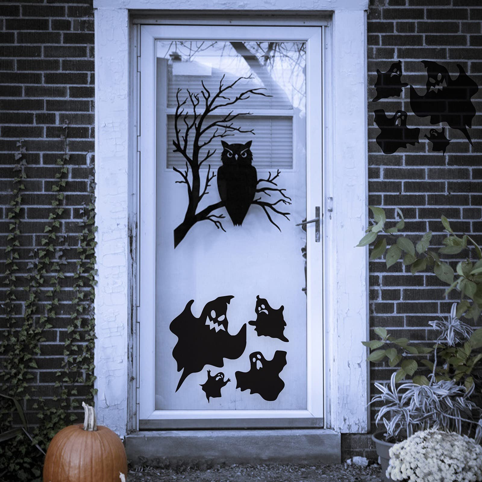 2021 Halloween Room Wall Decoration - Scary Ghost Wall Stickers for Home & Party - Self-Adhesive PVC Decals for Windows, Doors & Walls - Perfect for Halloween Parties, Haunted Houses & Spooky Decor