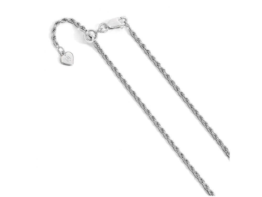 FJC Finejewelers Sterling Silver Adjustable Rope Chain Necklace for Women - 925 Silver Jewelry Gift for Her - Perfect for Everyday Wear, Layering & Special Occasions