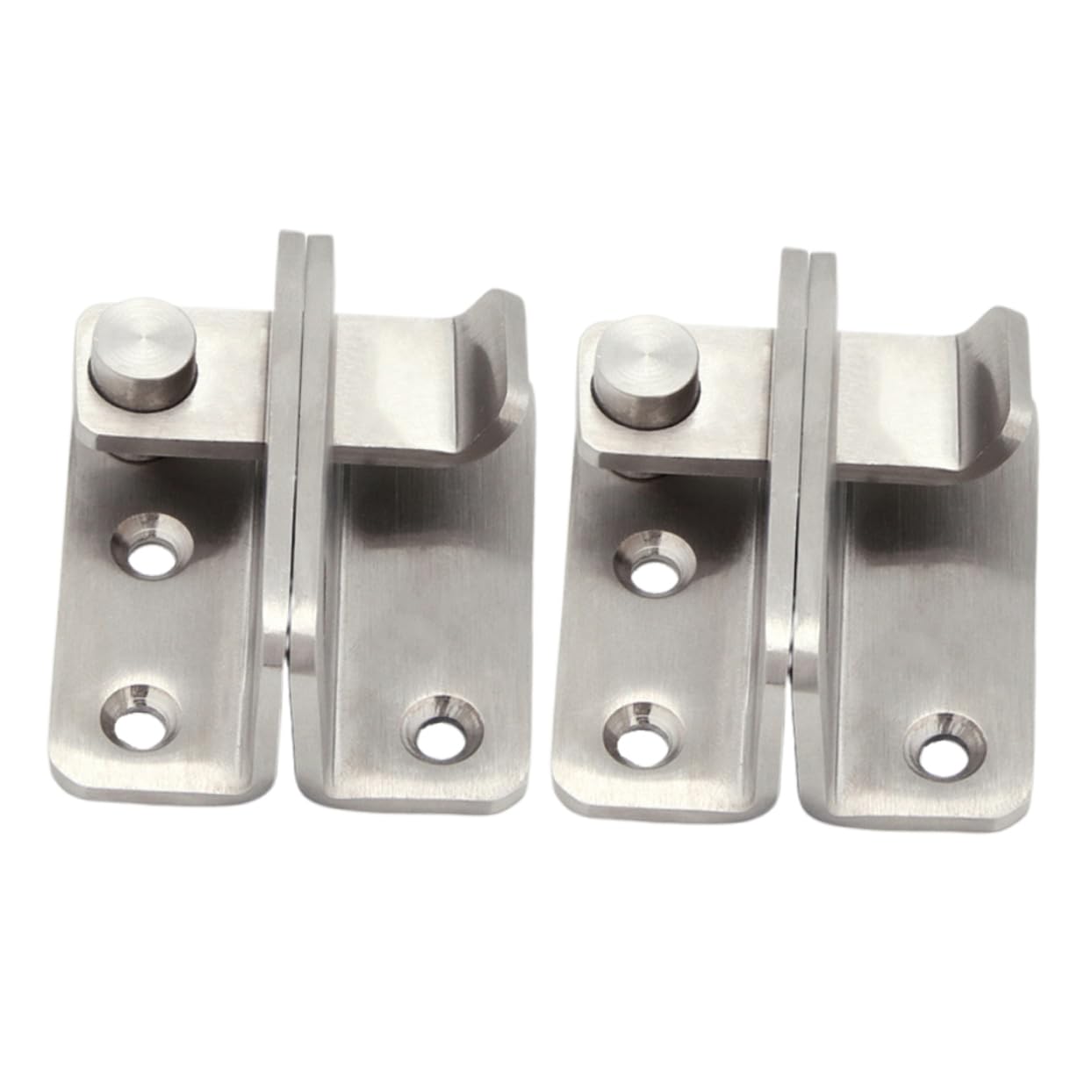 6-Pack Cabinet Door Locks with Cage - Child Proof Safety Latches for Drawers, Cupboards & Furniture - Heavy Duty Security Door Bolts for Home, Office & Skateboard Storage (Black)