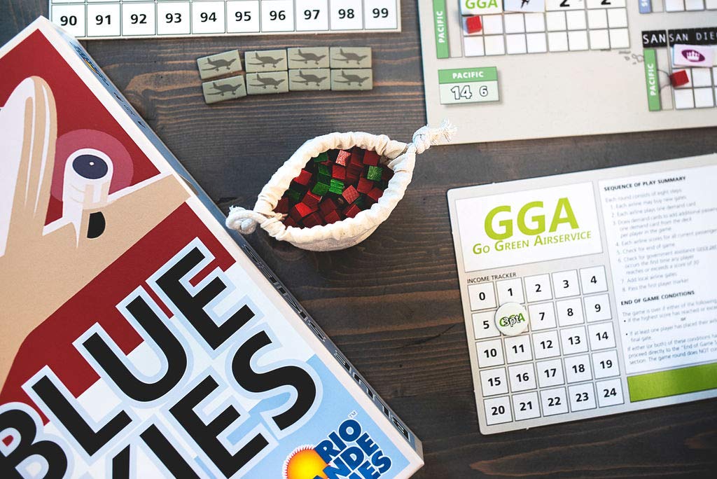 Rio Grande Games Blue Skies - Award-Winning Board Game for Family & Friends | Perfect for Game Nights, Parties & Travel Entertainment