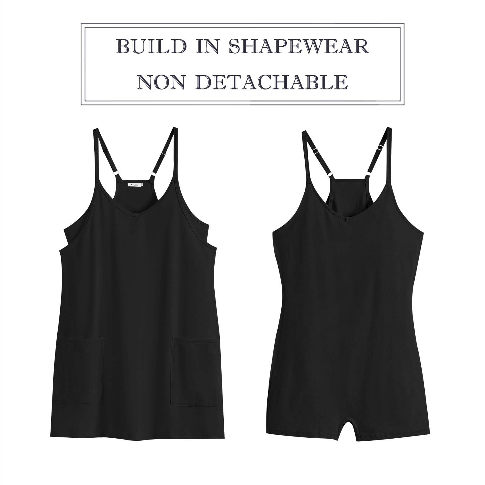 ANRABESS Women's Athletic Dress - Summer Tennis Workout Active Sports Mini Romper with Built-in Shorts | Yoga, Gym, Running, Travel & Vacation Outfit