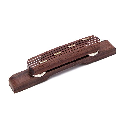 Premium Rosewood Guitar Bridge for Hofner Bass - Adjustable 35/16L Size, Durable Replacement Part | Perfect for Bass Guitar Repair & Upgrade