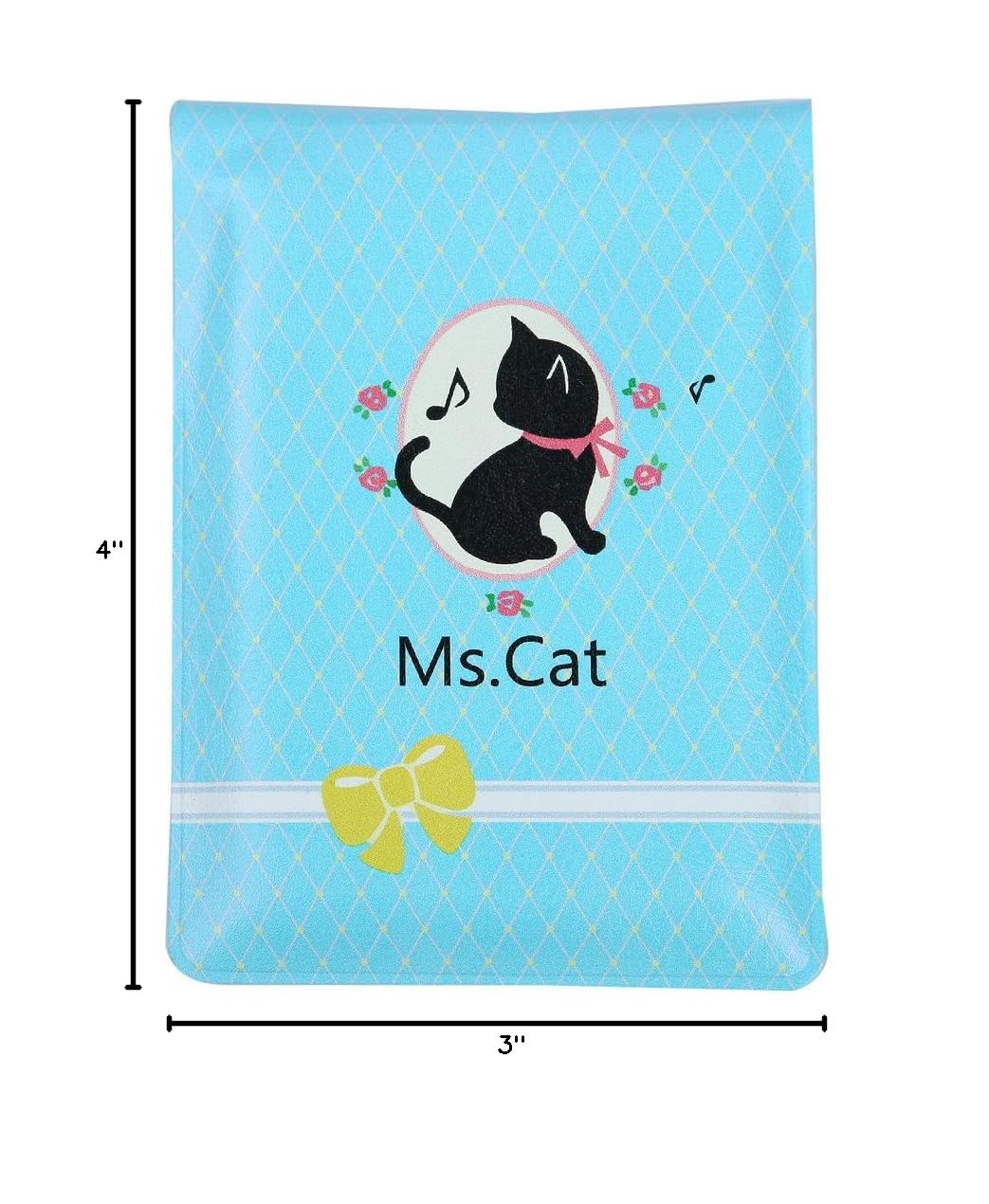Cute Cat Folding Travel Makeup Mirror - Compact & Portable for On-the-Go