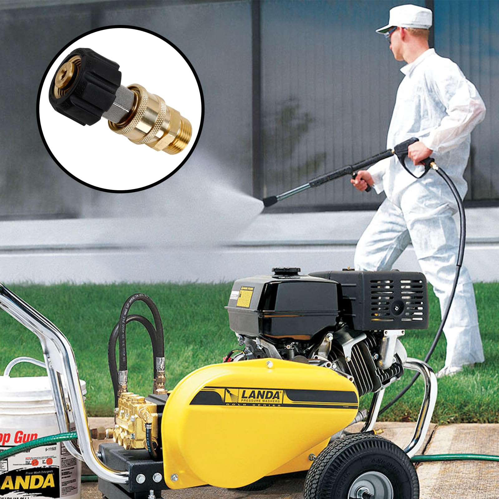 High Pressure Washer Adapter Kit - M22-14mm to 3/8
