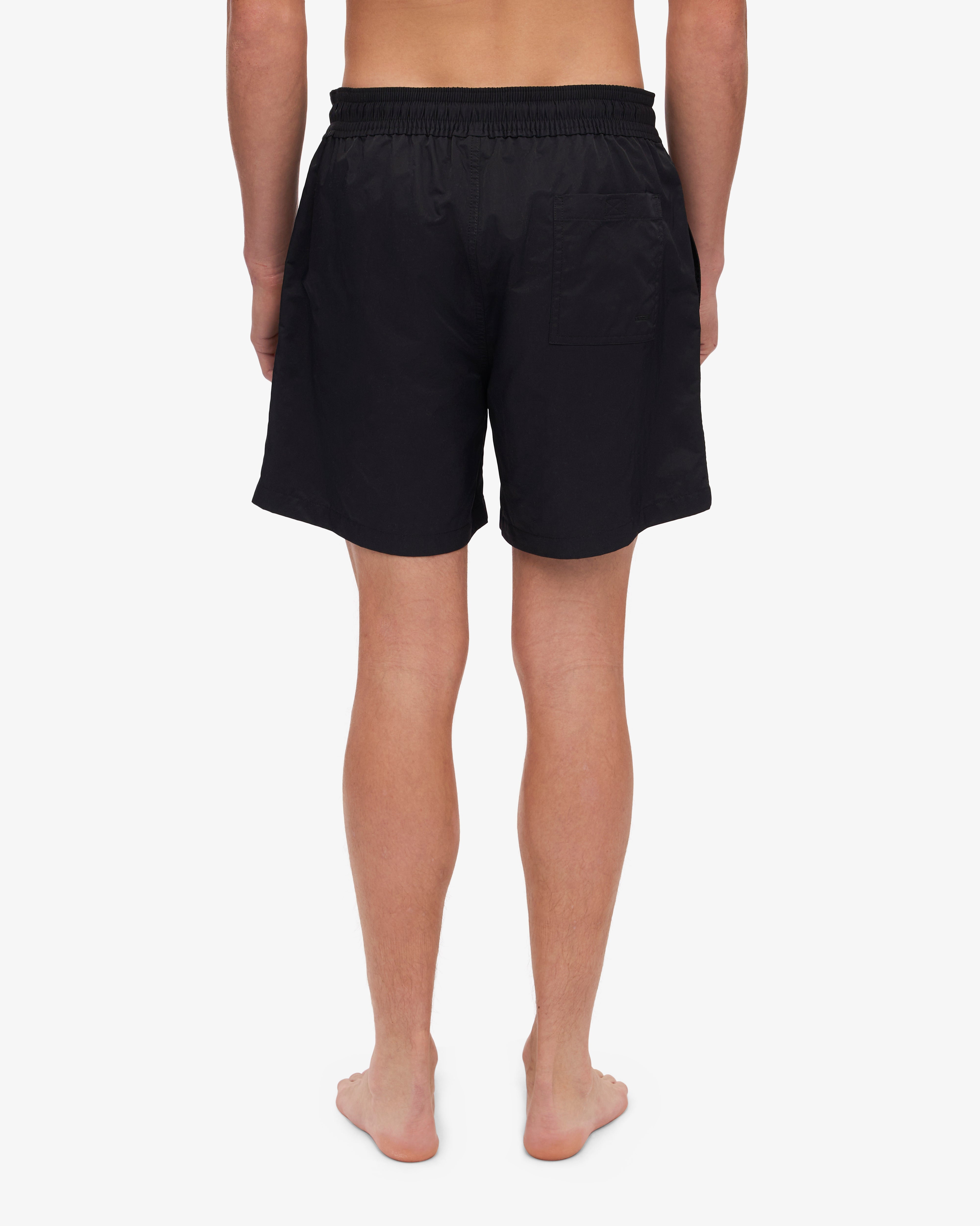 Classic Swim Shorts for Men - Deep Black - Quick Dry & Comfortable - Perfect for Beach, Pool & Summer Vacations
