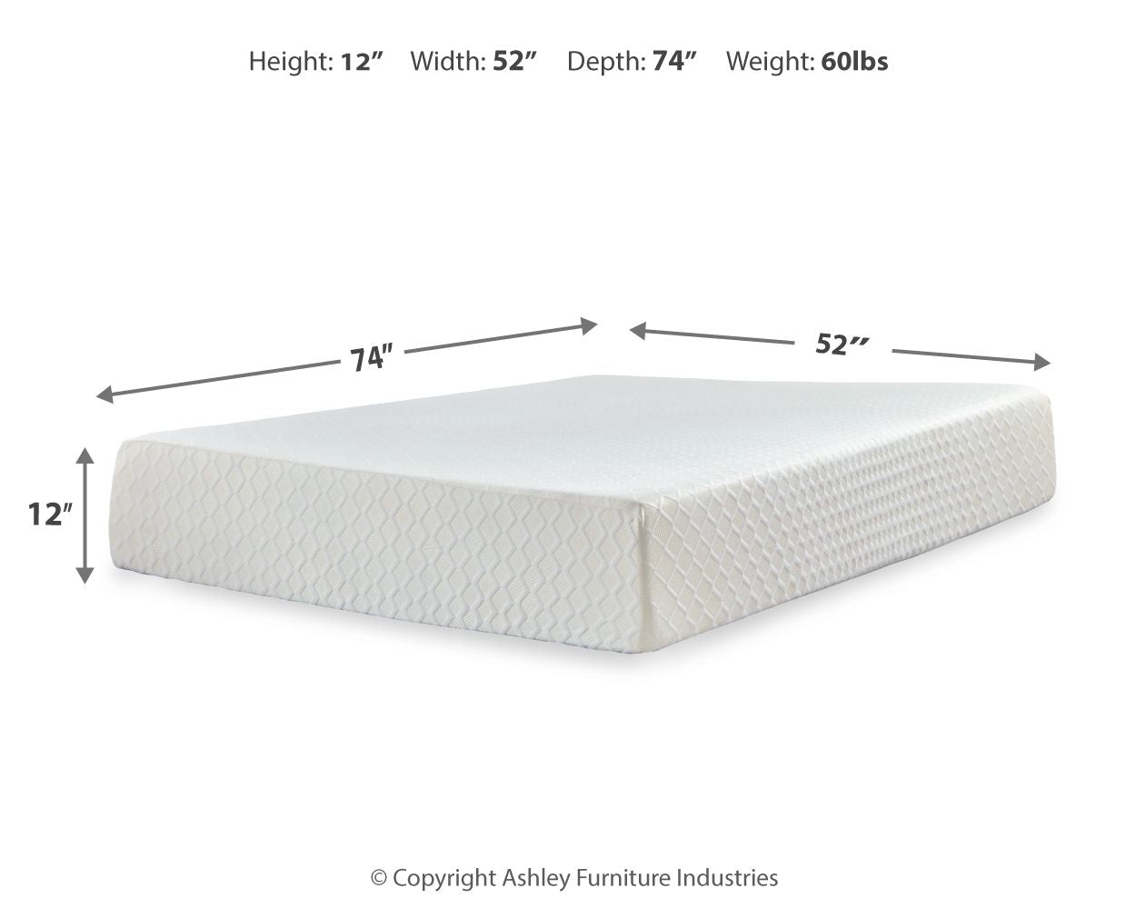 Chime Memory Foam Mattress - Queen Size, Medium Firm, Pressure Relief & Motion Isolation for Back Pain Relief - Perfect for Bedroom, Guest Room & Apartment Sleeping