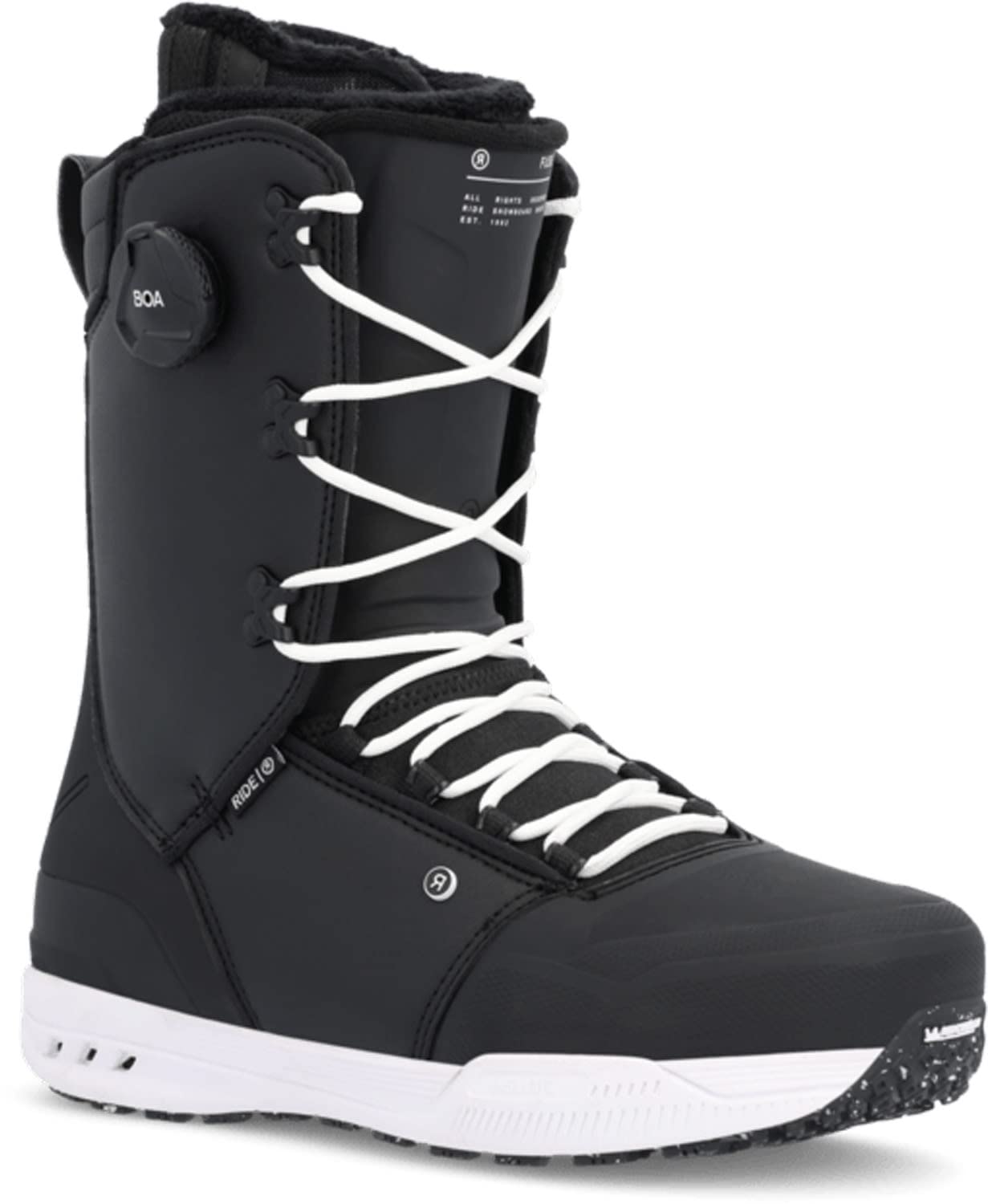 Ride Fuse Men's Snowboard Boots - Comfortable & Durable for All-Mountain Riding - Perfect for Freestyle, Backcountry & Park Snowboarding