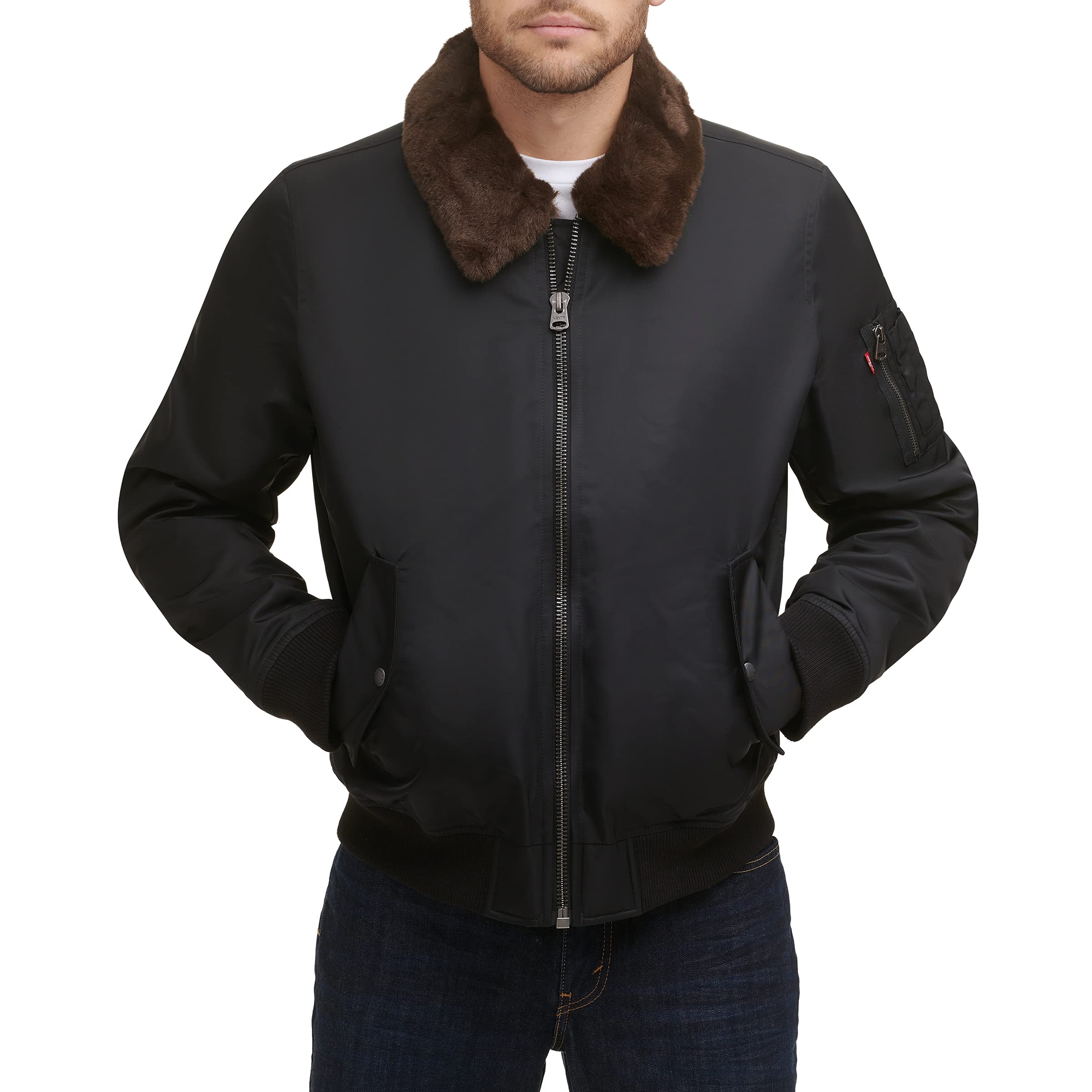 Levi's Men's MA-1 Bomber Jacket - Classic Military Flight Jacket for Men | Stylish & Durable Outerwear for Casual Wear, Street Style & Night Out