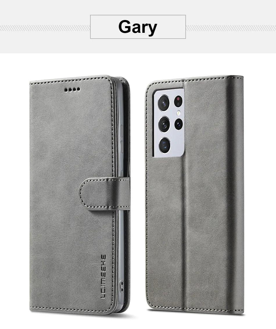Samsung Galaxy S24 Plus Vegan Leather Wallet Case - Slim Protective Cover with Card Slots for Credit Cards & ID - Perfect for Daily Use, Travel, and Business