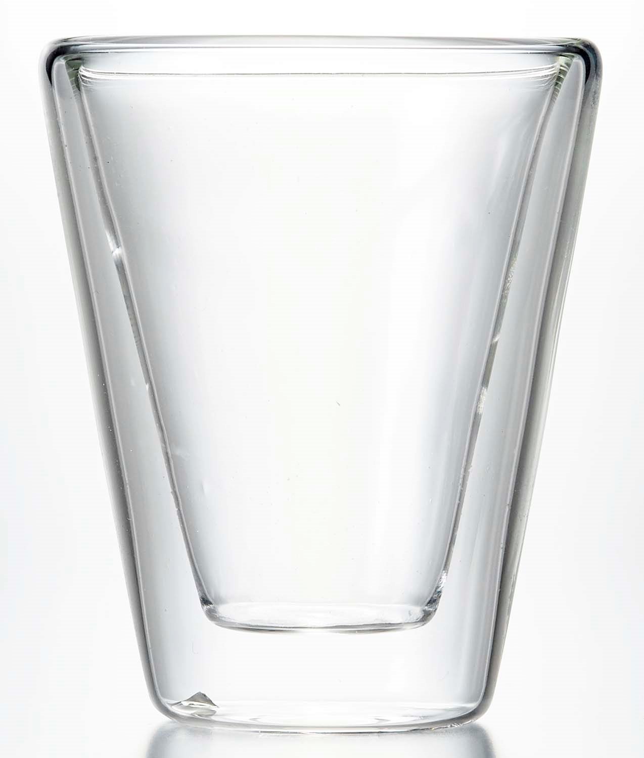 Premium Set of 2 Caffeino Luigi Bormioli 85ml Espresso Cups - Durable Glass Coffee Cups for Home, Cafe & Restaurant Use