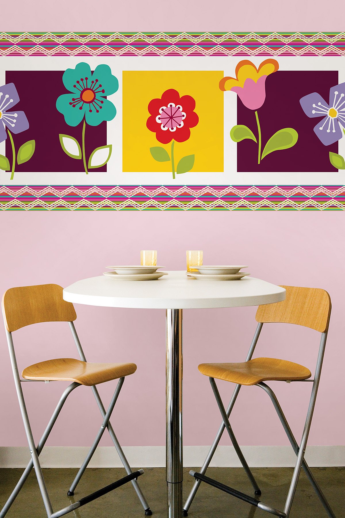 Brewster Home Fashions WPB96828 Peel & Stick Blox Wall Decals - Blackberry Design - Removable Self-Adhesive Wall Stickers for Home, Nursery, Office & Dorm Decor